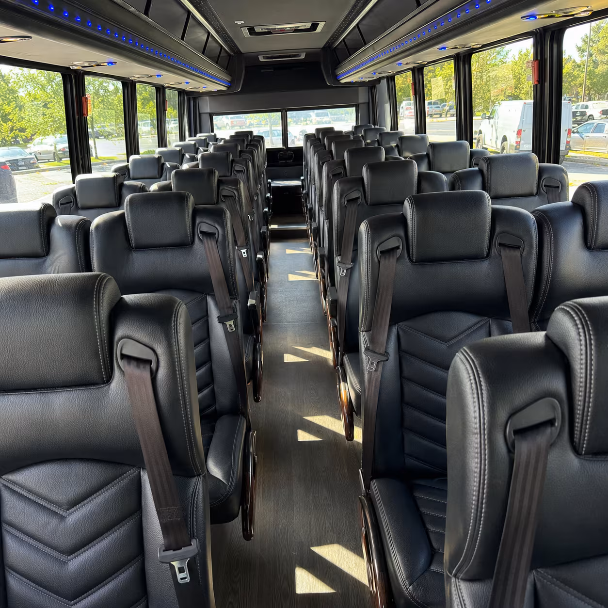 25 passenger minibus interior