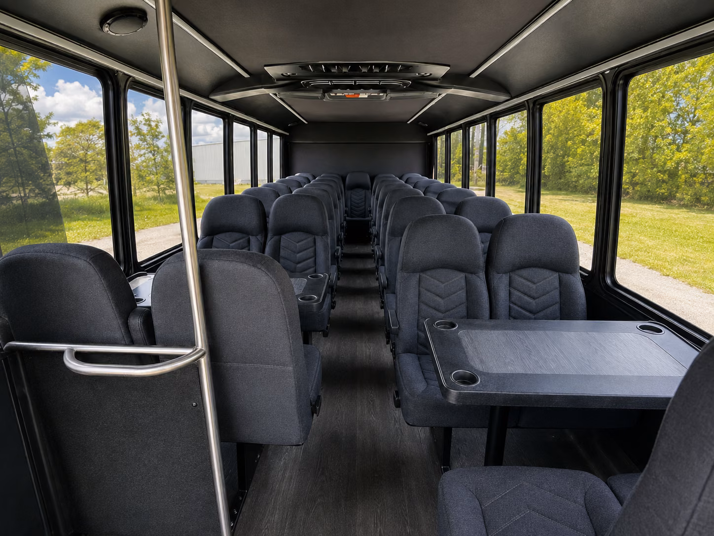 redding 20 passenger minibus interior