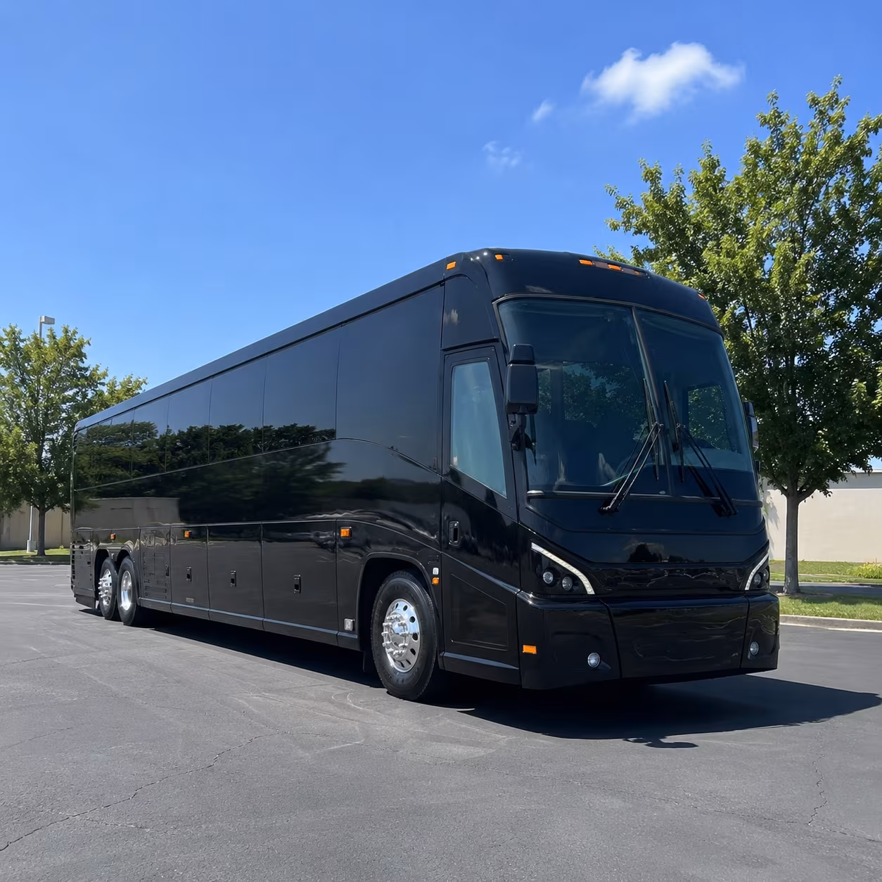 redding 56 passenger charter bus