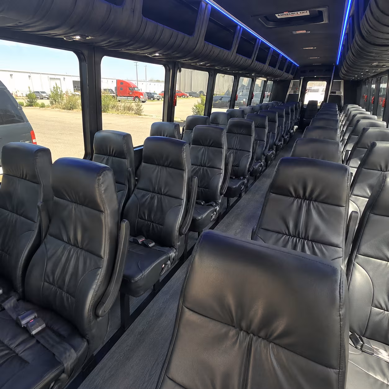 redding event transportation onboard seating