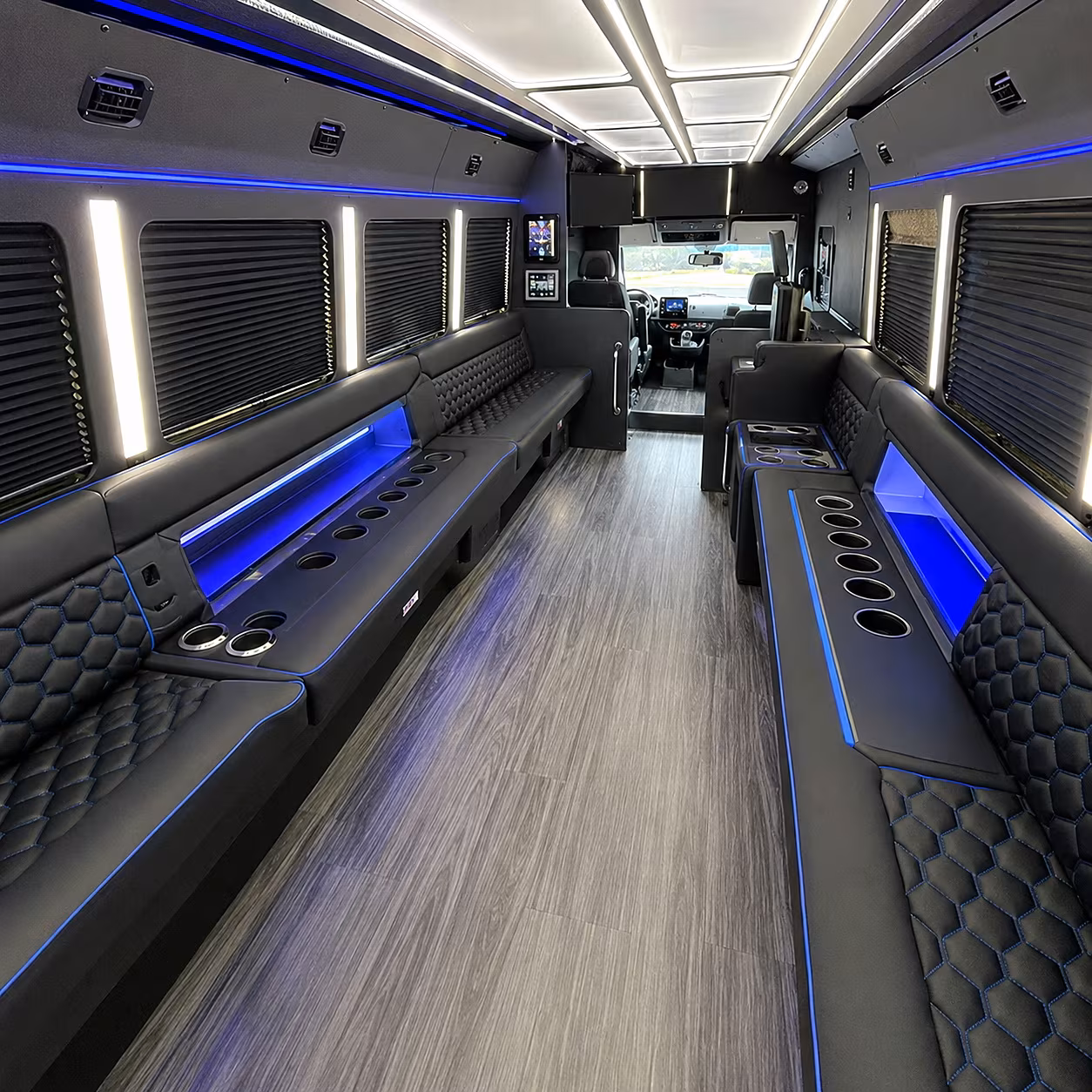 redding holiday party bus rental