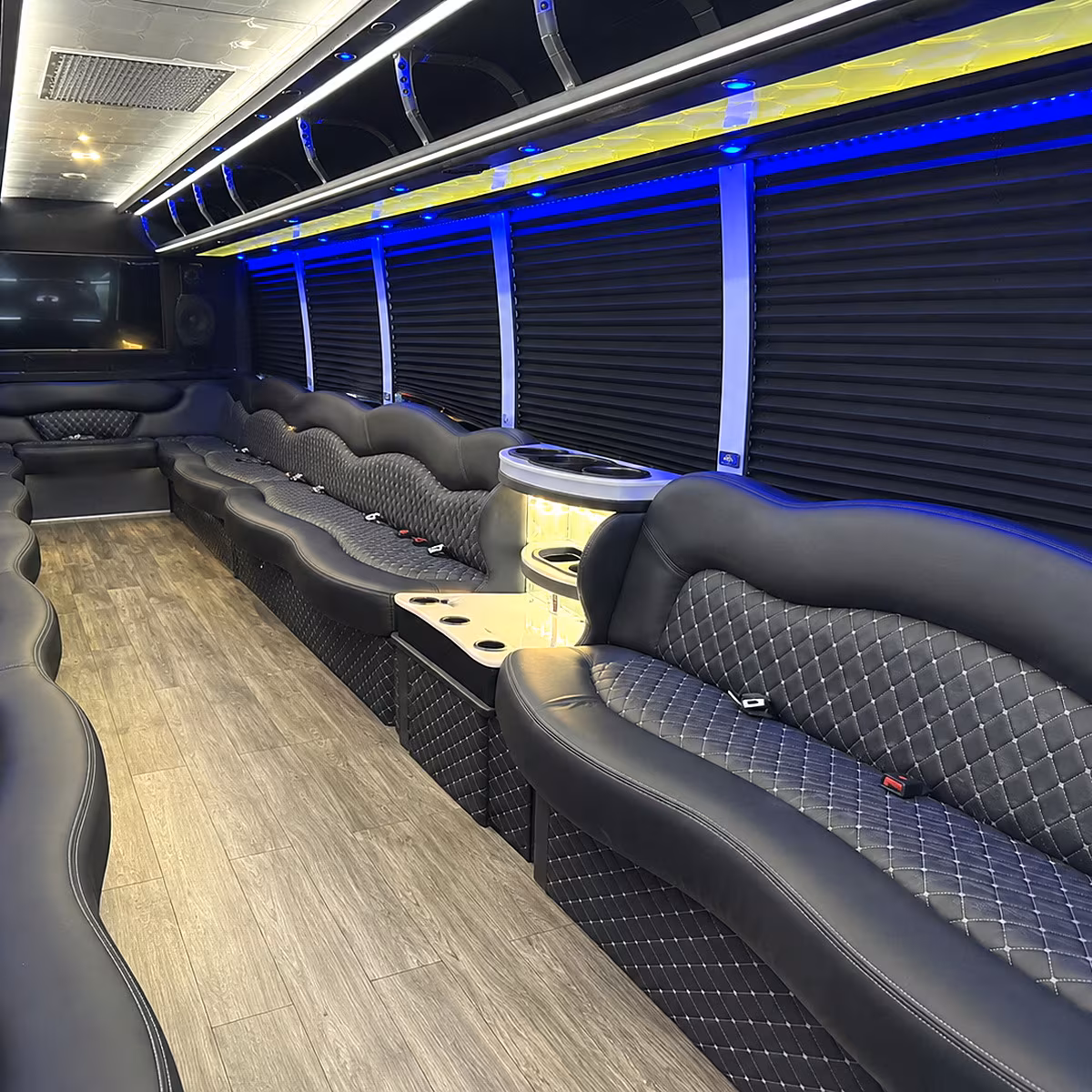 redding party bus inside