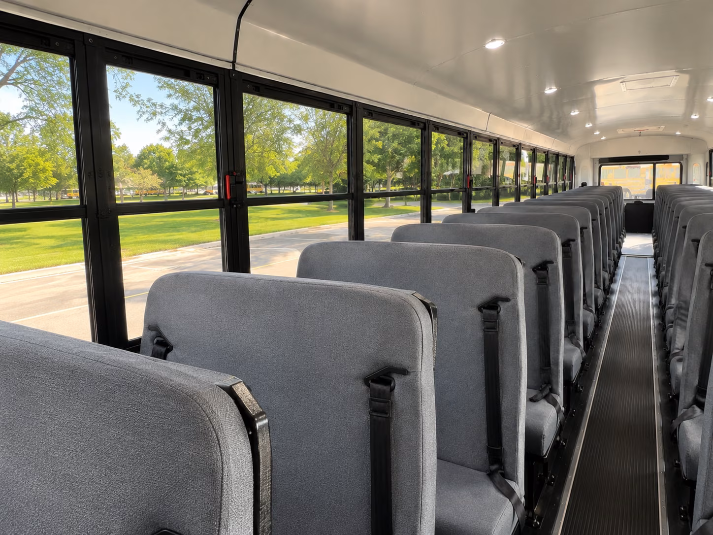 redding school bus interior